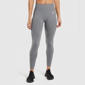 GYMSHARK VITAL SEAMLESS 2.0 LEGGINGS - smokey grey marl color